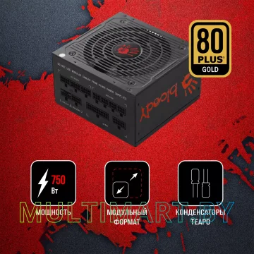 Блок питания A4Tech Bloody BD-PS750G-M 750W картинка 17
